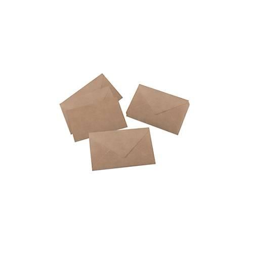 Briefumschläge Sigel 'Nature', C6, 24 Stück, PEFC-zertifiziert, Kraftpapier, braun