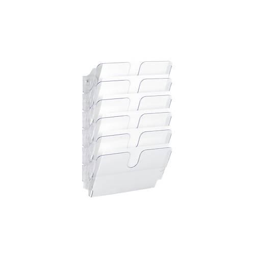 Durable Prospektspender Flexiplus, 6 Spender, A4, quer, transparent