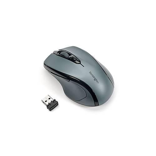 Funkmaus Kensington Pro Fit, für Rechtshänder, 1750 dpi, 5 Tasten & Scrollrad, USB-Receiver, inkl. 2 x AAA Batterien, grafitgrau