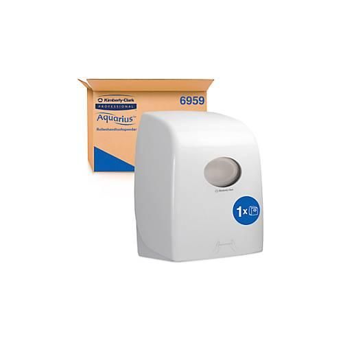 Kimberly-Clark® Aquarius Rollenhandtuchspender 6959, L 428 x B 338 x H 241 mm, Kunststoff, weiß