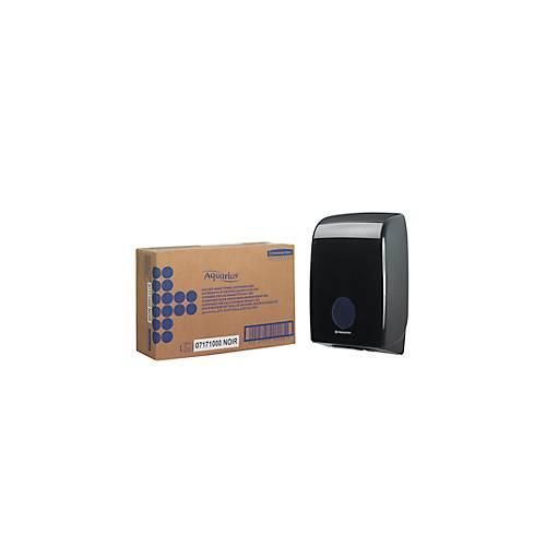 Kimberly-Clark® Aquarius Papierhandtuchspender 7171, für Falthandtücher, L 399 x B 265 x H 136 mm, Kunststoff, schwarz