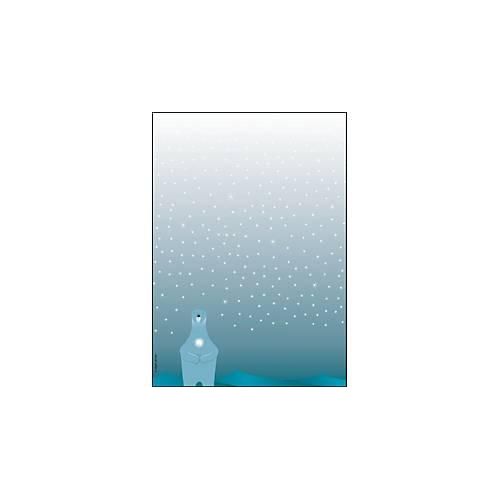 Motivpapier Sigel 'Polar Bear', DIN A4, 90 g/m², weißes Feinpapier, 25 Blatt
