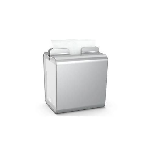 Tork® Serviettenspender Xpressnap Fit® 274002, Einzelblattausgabe, L 150 x B 178 x H 209 mm, Aluminium, grau