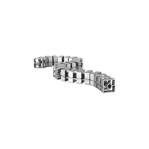 Kabelschlange Quadro, L 750 mm, silber