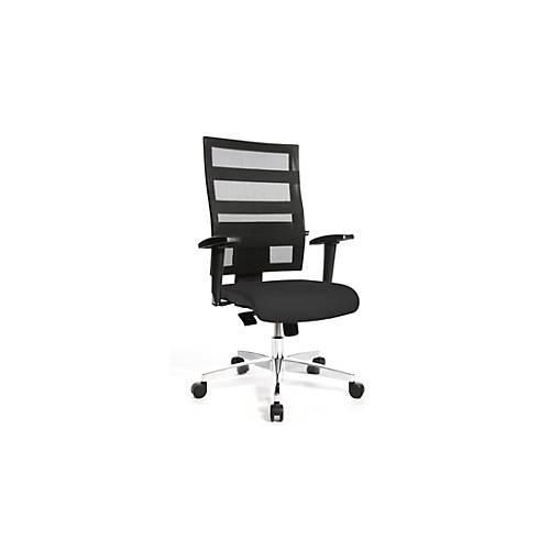Topstar Bürostuhl X-PANDER, mit Armlehnen, Netz-Lehne mit elastischen Gummibändern