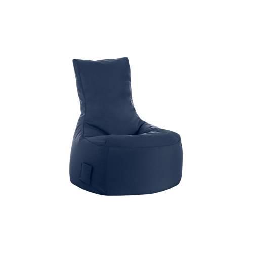 Sitzsack swing scuba®, 100% Polyester, abwaschbar, B 650 x T 900 x H 950 mm, jeansblau