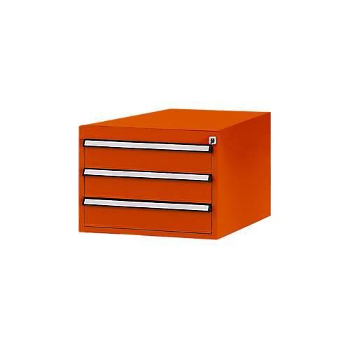Manuflex Schubladen-Unterbau, für T 1000 mm, rotorange