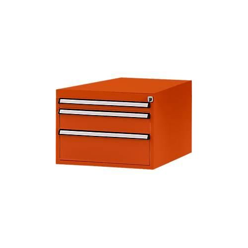 Manuflex Schubladen-Unterbau, für T 800 mm, rotorange