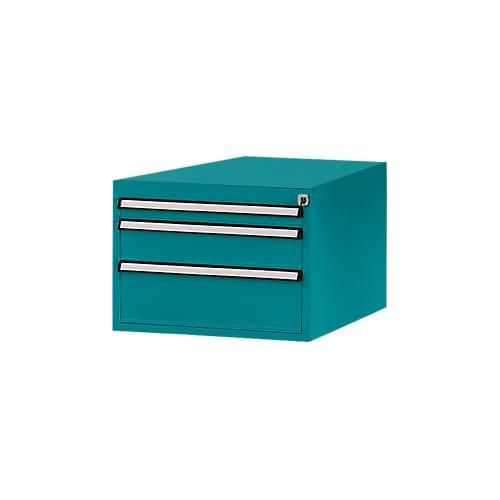 Manuflex Schubladen-Unterbau, für T 800 mm, wasserblau