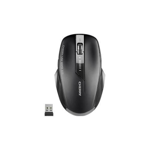Wireless-Computermaus Cherry MW 2310 2.0, f. Rechts- & Linkshänder, ergonomisch, RW 10 m, schwarz