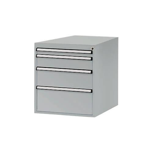 Manuflex Schubladen-Unterbau, für T 800 mm, alusilber