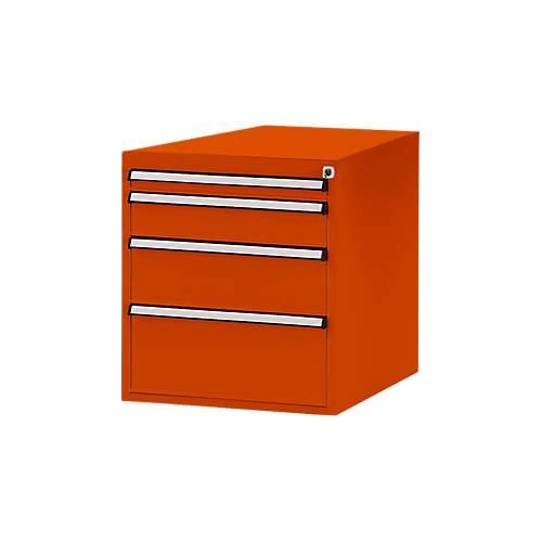 Manuflex Schubladen-Unterbau, für T 1000 mm, rotorange