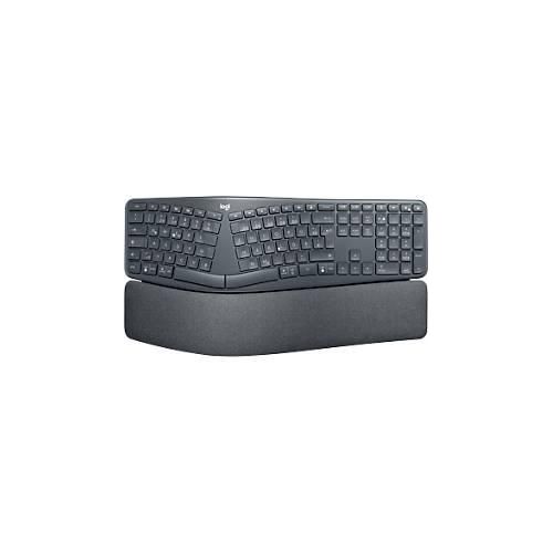 Logitech® ERGO K860 drahtlose ergonomische Tastatur, Handflächenhebefunktion, 2 Jahre Batterie