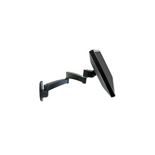 ergotron® 200 Series 2 Extensions Monitorarm, Wandmontage, für 1 Display bis 27″ & bis 11,3 kg, drehbar & neigbar, tiefenverstellbar, VESA, schwarz
