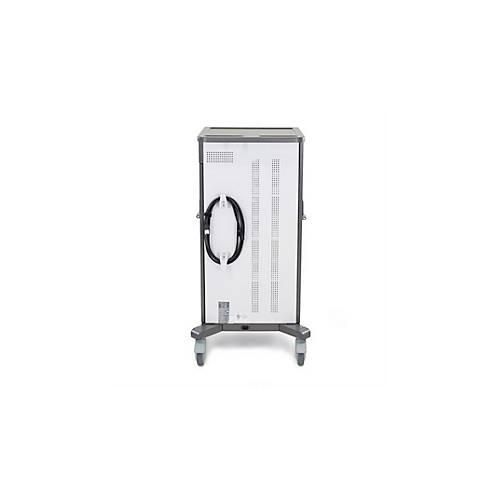 Mobiler Ladewagen ergotron® YES35, bis zu 35 Tablets, Smartphones & E-Reader, verstellbare Gestelle, 4 Fächer, 12,7 kg je Fach, B 620 x T 600 x H 1170 mm