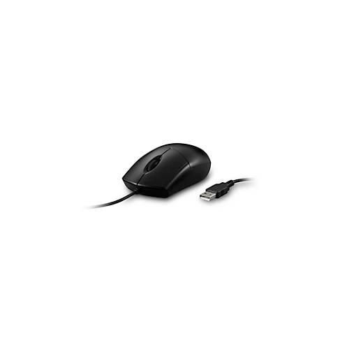 USB-Maus Kensington Pro Fit® K70315WW, kabelgebunden, für Links- & Rechtshänder, 2 Tasten & Scrollrad, 1600 dpi, wasserdicht, abwaschbar, schwarz