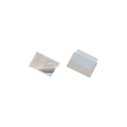 Durable Visitenkartenhüllen, für 100 Visitenkarten, selbstklebend, 100 Stück, 92 x 62 mm