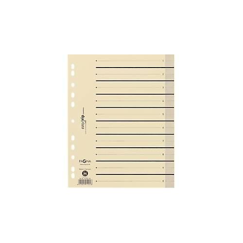 PAGNA Easy Rip Trennblätter, DIN A4-Format, Linienaufdruck, 10 Stück, schwarz