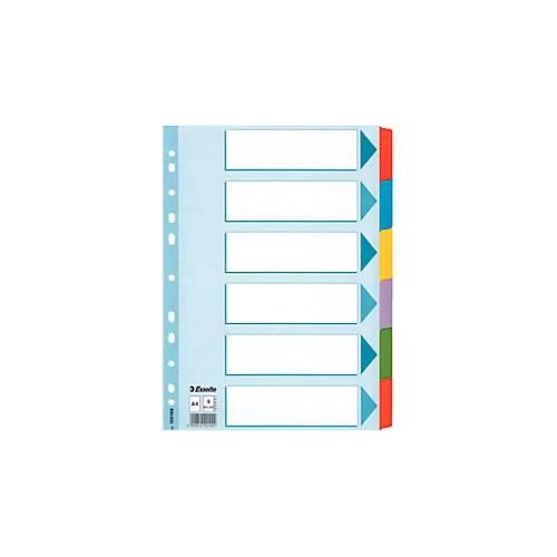 Register Mylar, A4, 6 Taben blanko