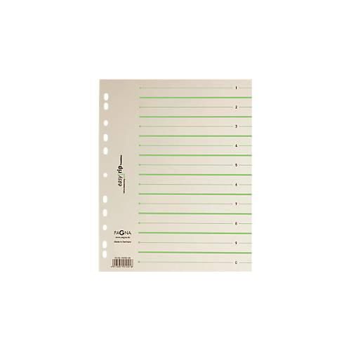 PAGNA Easy Rip Trennblätter, DIN A4-Format, Linienaufdruck, 100 Stück, grün