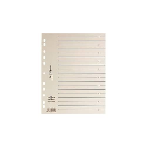 PAGNA Easy Rip Trennblätter, DIN A4-Format, Linienaufdruck, 100 Stück, grau