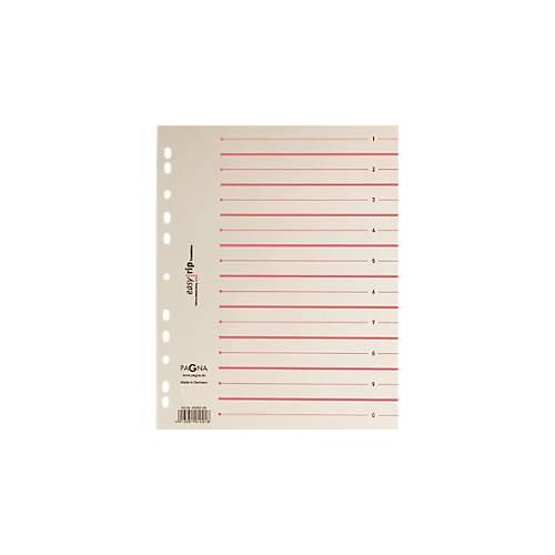 PAGNA Easy Rip Trennblätter, DIN A4-Format, Linienaufdruck, 100 Stück, rot