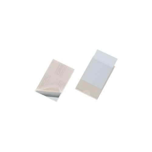 Durable Visitenkartenhüllen, für 100 Visitenkarten, selbstklebend, 100 Stück, 92 x 62 mm