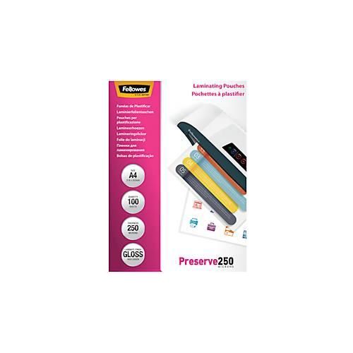 FELLOWES Laminierfolien, DIN A4, 250 mic., 100 Stück