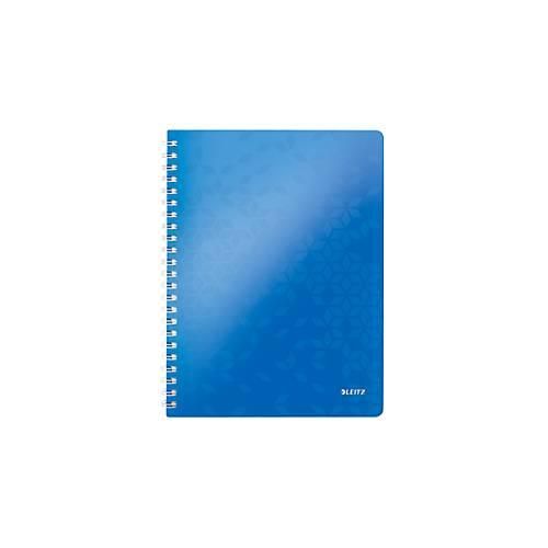 LEITZ Notizbuch WOW 4637, DIN A4, liniert, blau