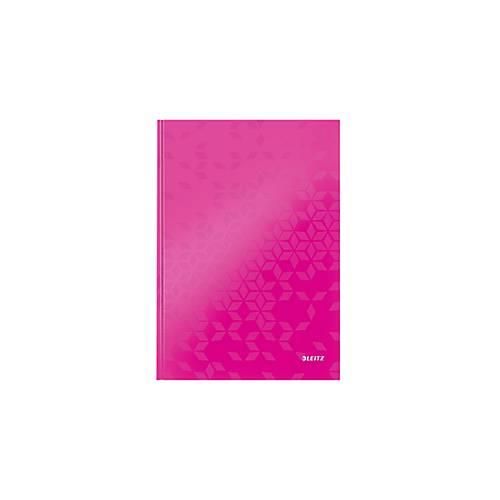 LEITZ Notizbuch WOW 4626, DIN A4, kariert, pink