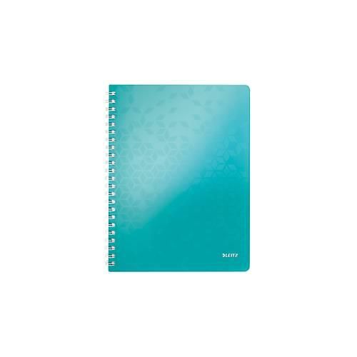 LEITZ Notizbuch WOW 4638, DIN A4, kariert, eisblau