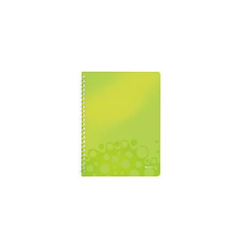 LEITZ Notizbuch WOW 4638, DIN A4, kariert, grün