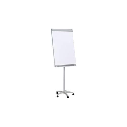 Franken Flipchart PRO Mobil FC41, 5 Rollen, höhenverstellbar, magnethaftend, Ablageschale, Tafel 670 x 950 mm