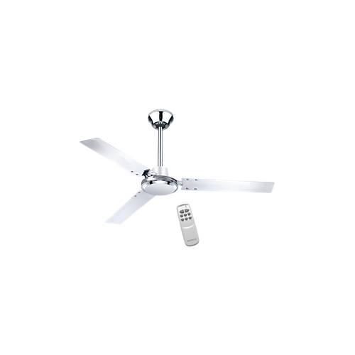 Deckenventilator Verona, 65 W, 3 Geschwindigkeiten, mit Fernbedienung, chrom