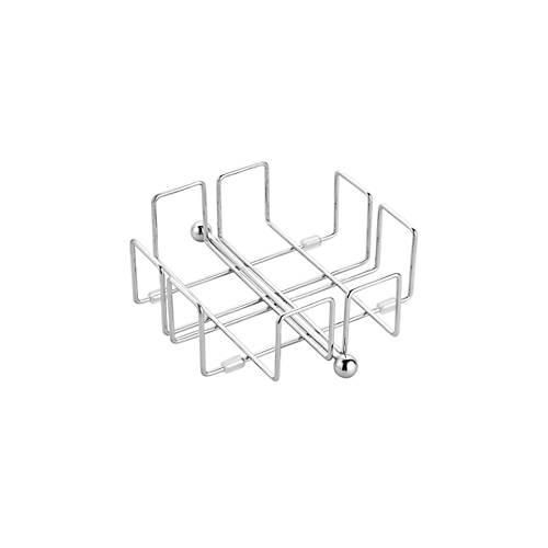 Serviettenhalter WIRE, für ca. 50 Servietten im Format 330 x 330 mm, L 190 x B 190 x H 65 mm, Edelstahl verchromt