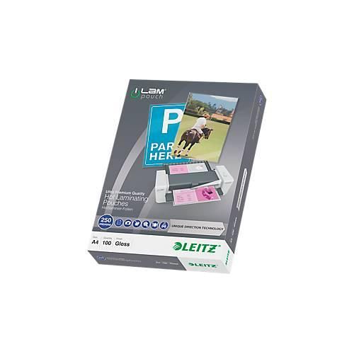 LEITZ® Laminierfolien iLAM, DIN A4, 250 mic, 100 Stück