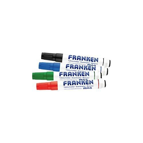 Franken Kombimarker Magwrite Z1703, 4 Stück, farblich sortiert, magnetisch, inkl. Schwamm