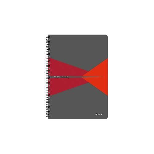 LEITZ® Office Collegeblock 449500 DIN A4, PP, kariert, rot