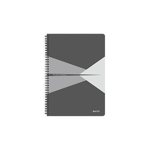 LEITZ® Office Collegeblock 449500 DIN A4, PP, kariert, grau