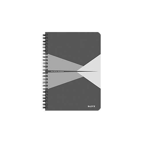 LEITZ® Office Collegeblock 449800 DIN A5, PP, kariert, grau