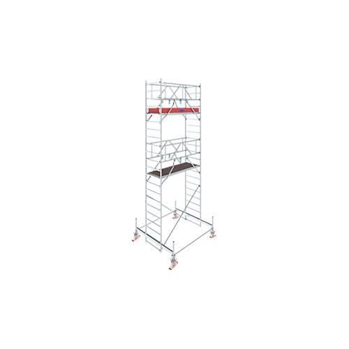 Alu-Fahrgerüst Stabilo Serie 100, 200 kg/m², TÜV-geprüft, gebremste Rollen, B 750 x T 2000 x H 6500 mm