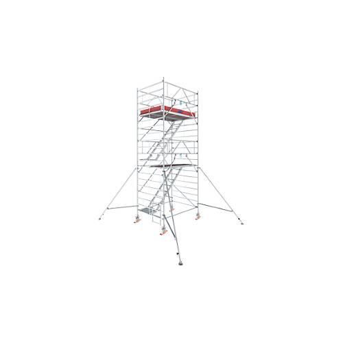 Alu-Fahrgerüst Krause Serie 5500, 200 kg/m², TÜV-geprüft, gebremste Rollen, B 1500 x T 2000 x H 6300 mm