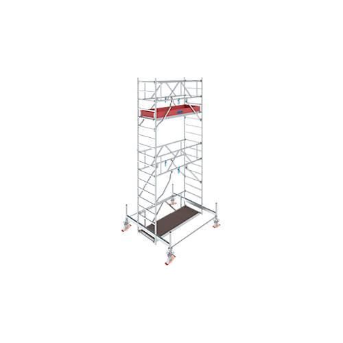 Alu-Fahrgerüst Stabilo Serie 100, 200 kg/m², TÜV-geprüft, gebremste Rollen, B 750 x T 2000 x H 5500 mm