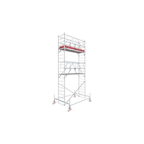 Alu-Fahrgerüst Stabilo Serie 100, 200 kg/m², TÜV-geprüft, gebremste Rollen, B 750 x T 2500 x H 6500 mm