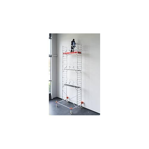 Alu-Fahrgerüst Stabilo Serie 100, 200 kg/m², TÜV-geprüft, gebremste Rollen, B 750 x T 2500 x H 8500 mm