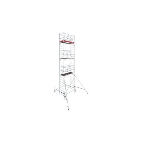 Alu-Fahrgerüst Stabilo Serie 100, 200 kg/m², TÜV-geprüft, gebremste Rollen, B 750 x T 2000 x H 8500 mm