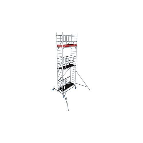 Alu-Faltgerüst Krause ProTec XS, 200 kg/m², gebremste Rollen, L 2000 x B 700 x H 6800 mm