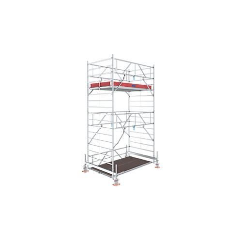 Alu-Fahrgerüst Stabilo Serie 500, 200 kg/m², TÜV-geprüft, gebremste Rollen, L 2500 x B 1500 x H 5500 mm