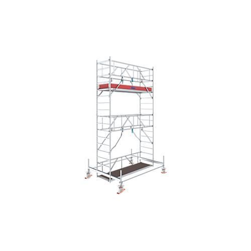 Alu-Fahrgerüst Stabilo Serie 100, 200 kg/m², TÜV-geprüft, gebremste Rollen, B 750 x T 2500 x H 5500 mm