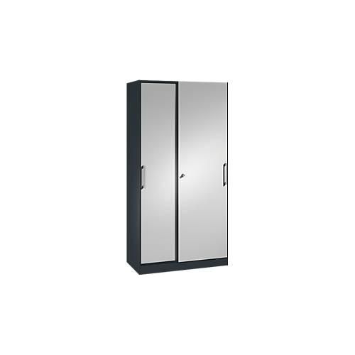 Schiebetürenschrank ASISTO C 3000, 5 Ordnerhöhen, abschließbar, Breite 1000 mm,